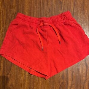 Comfrt waffle lounge shorts size XL red